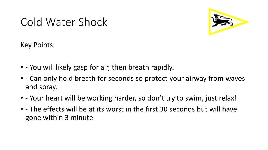 cold water shock