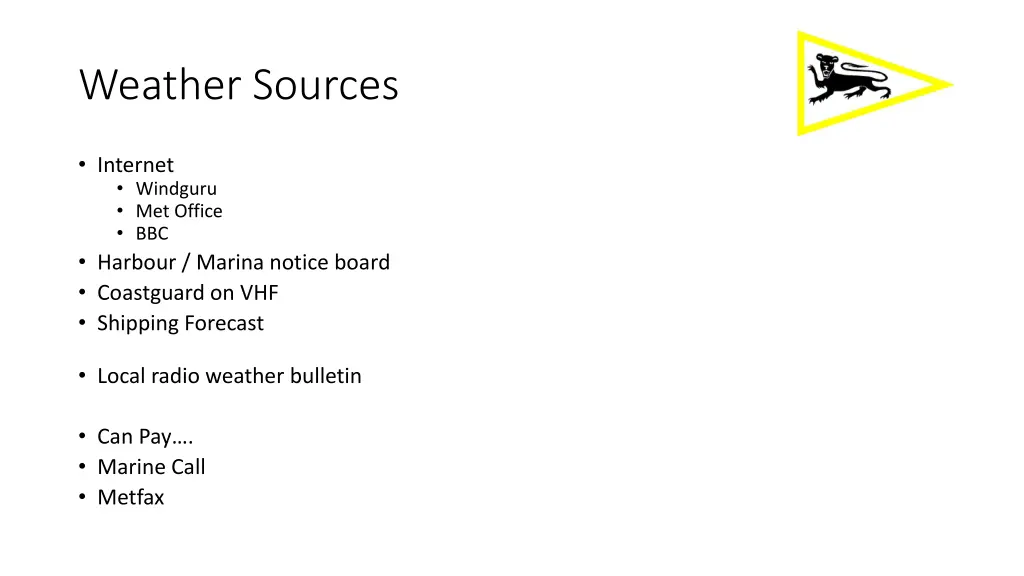 weather sources