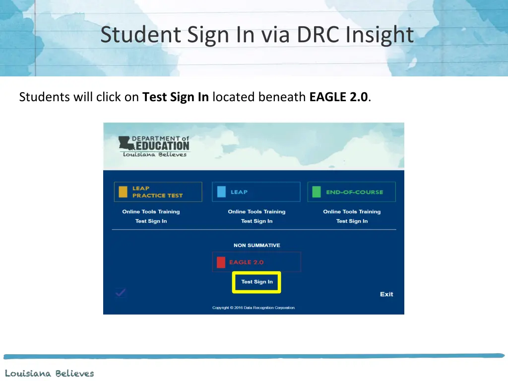 student sign in via drc insight 1