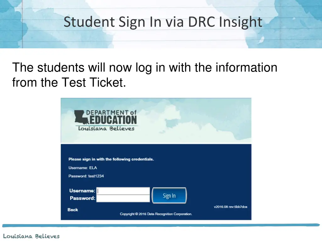 student sign in via drc insight 2