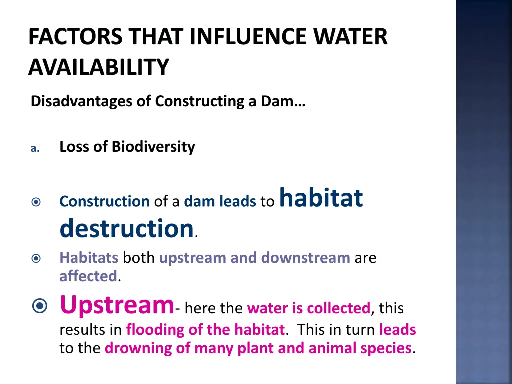 factors that influence water availability 9