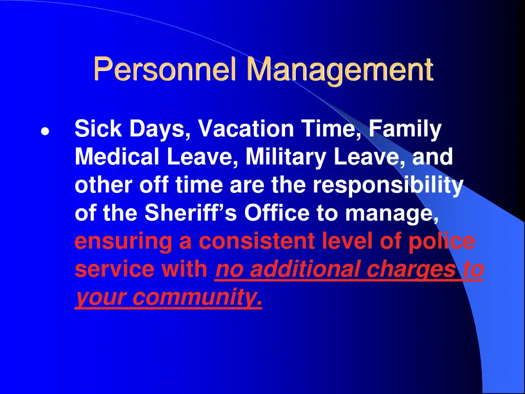 personnel management