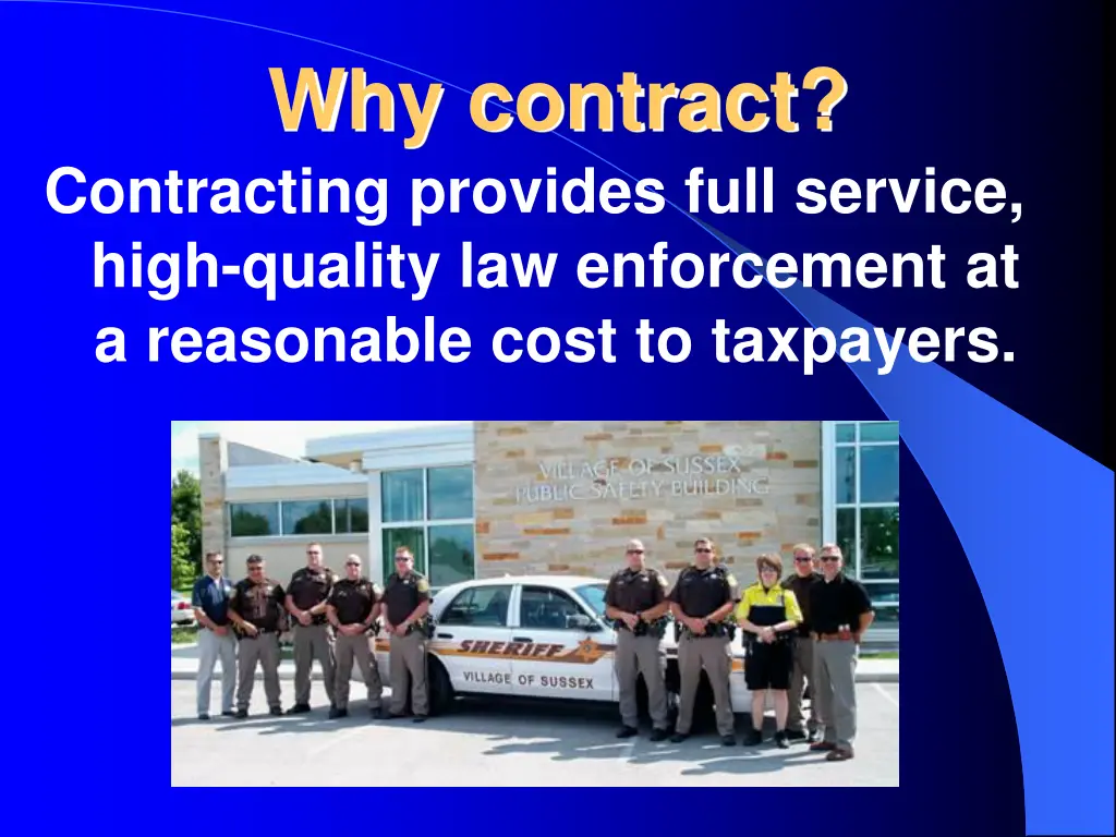 why contract contracting provides full service