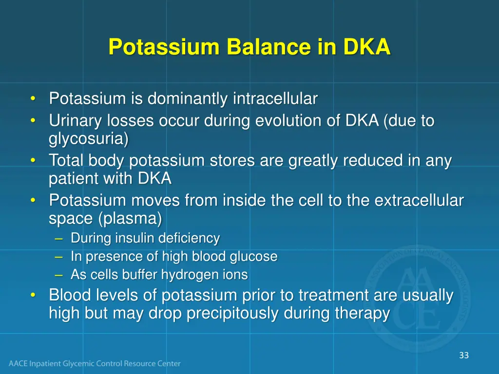 potassium balance in dka