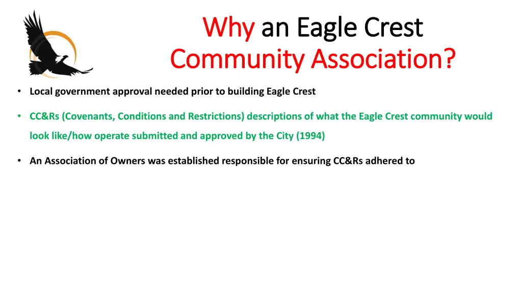 why why an eagle crest an eagle crest community 2