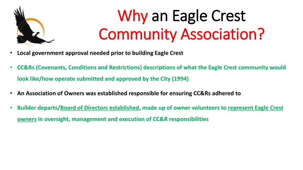 why why an eagle crest an eagle crest community 3