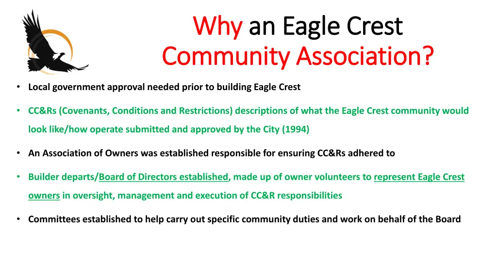 why why an eagle crest an eagle crest community 4