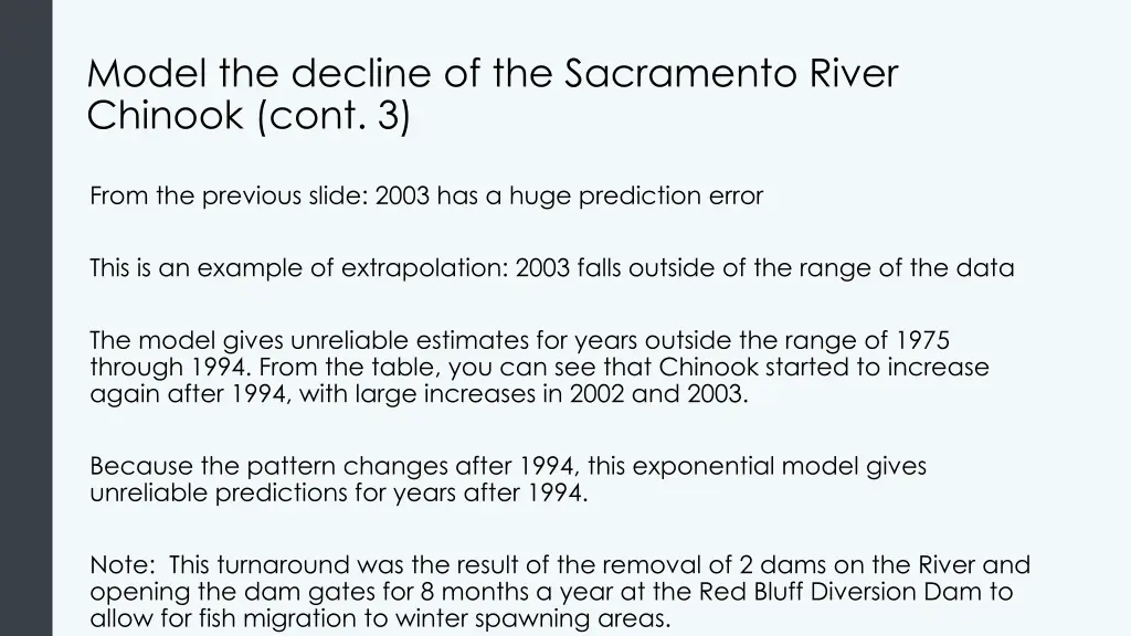 model the decline of the sacramento river chinook 3