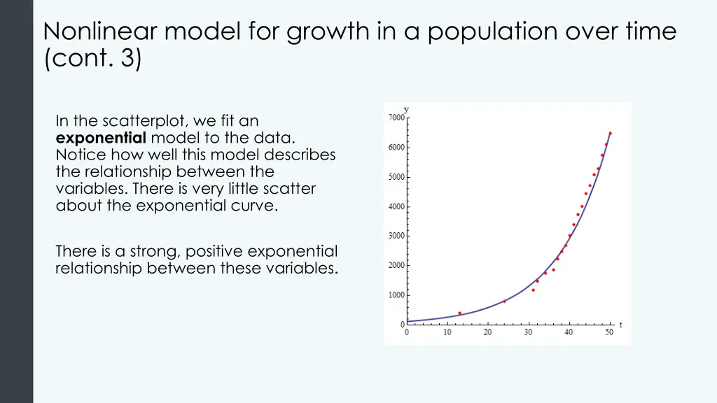 nonlinear model for growth in a population over 3