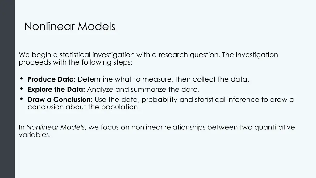 nonlinear models 1