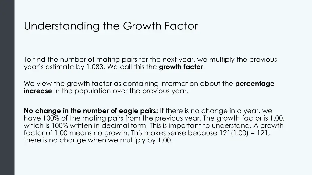 understanding the growth factor