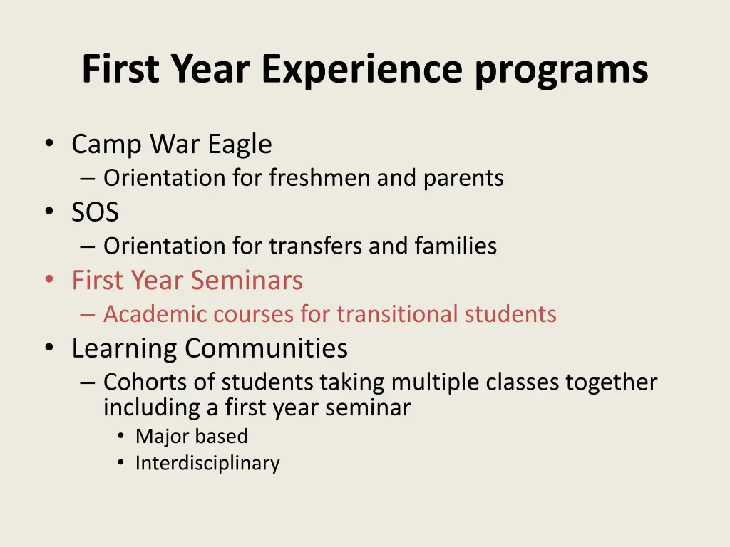 first year experience programs 3