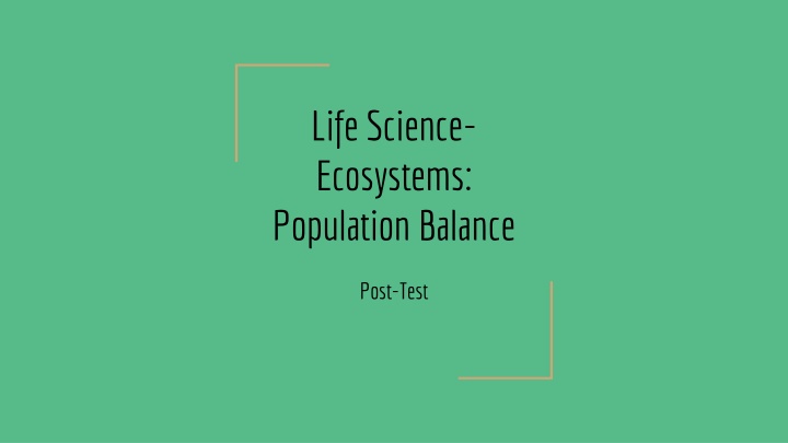 life science ecosystems population balance