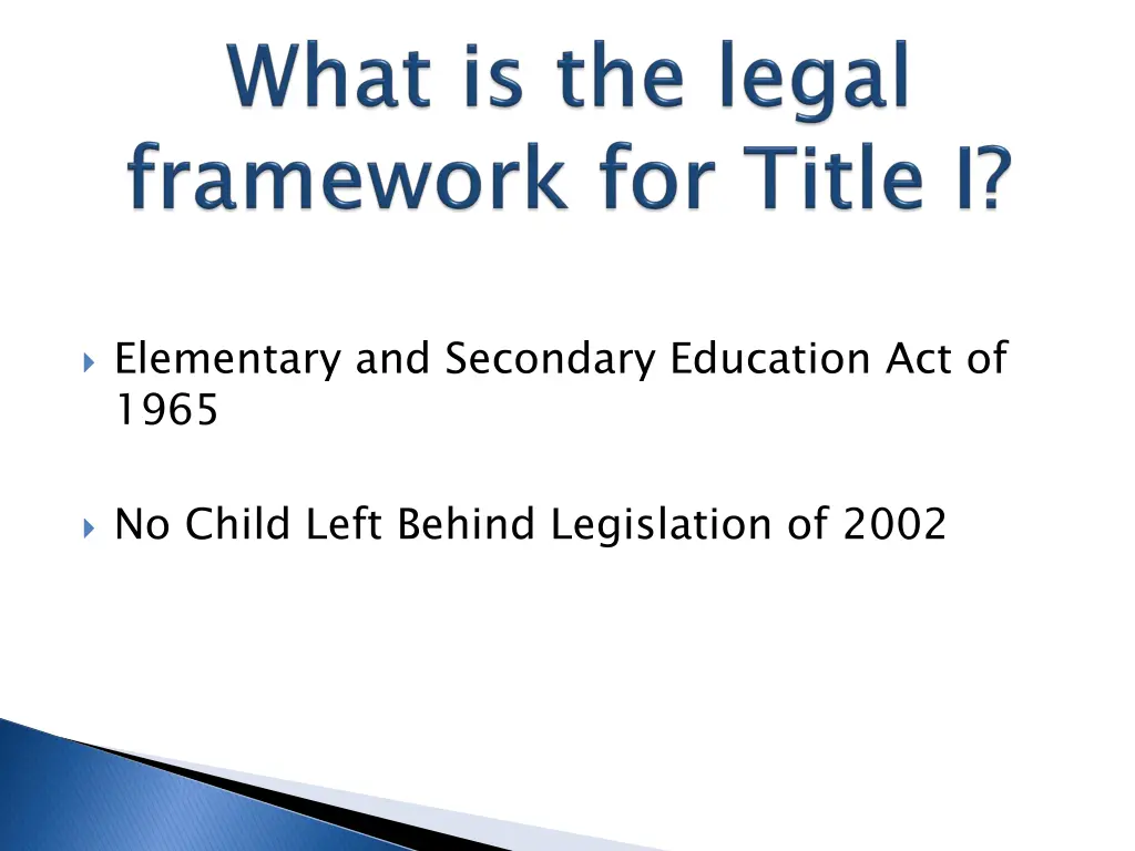 elementary and secondary education act of 1965