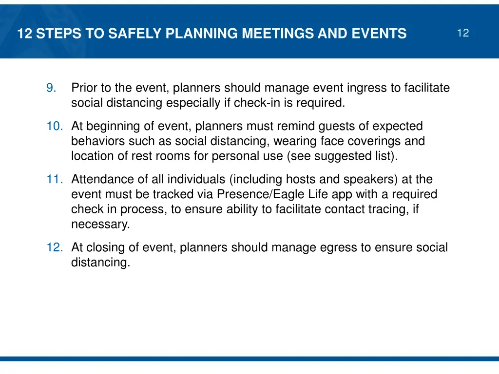 12 steps to safely planning meetings and events 3