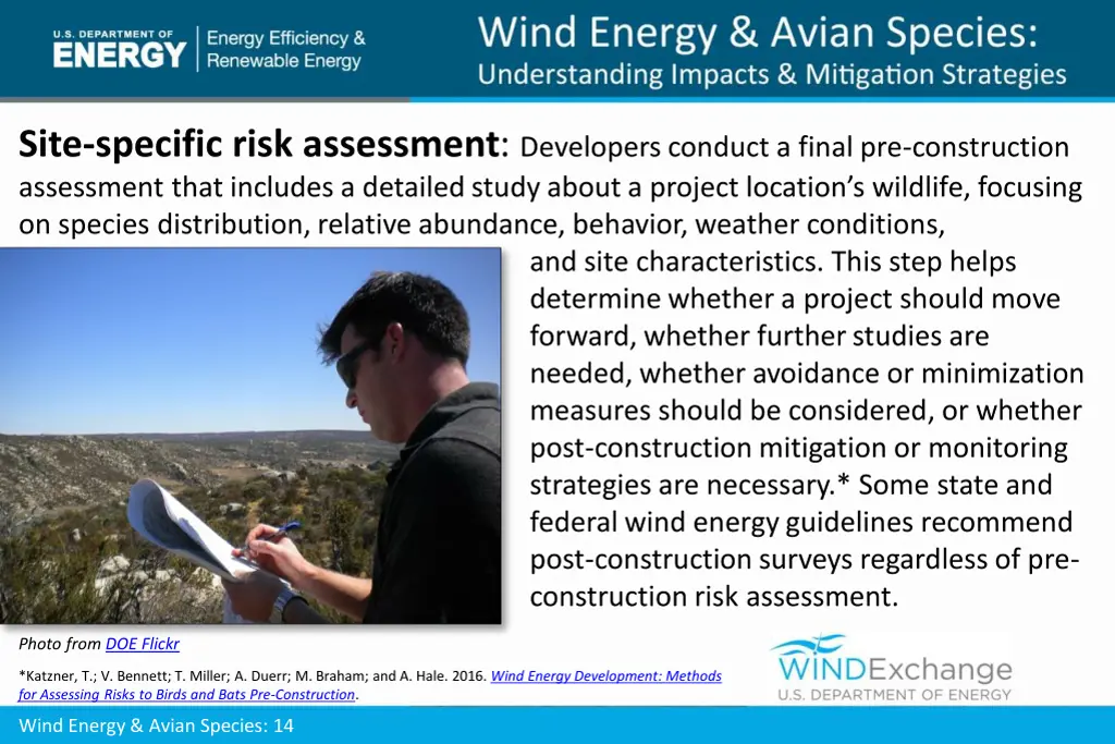 site specific risk assessment developers conduct