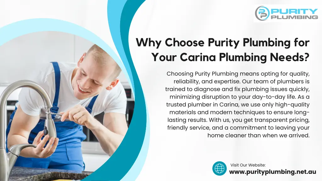 why choose purity plumbing for your carina