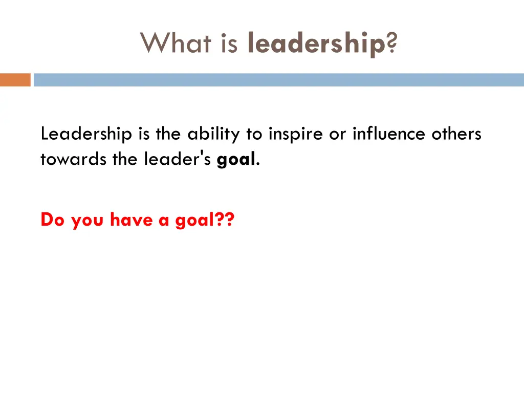 what is leadership