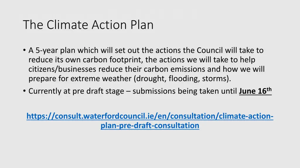 the climate action plan