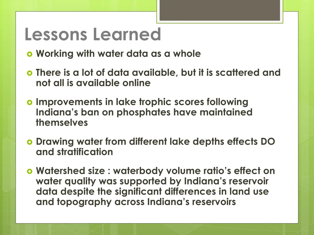 lessons learned working with water data as a whole