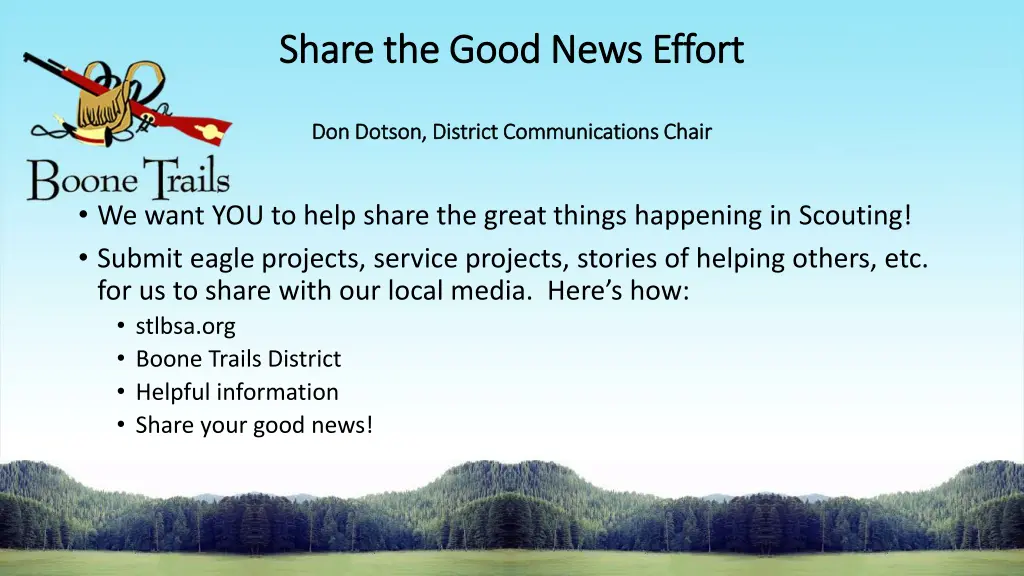 share the good news effort share the good news