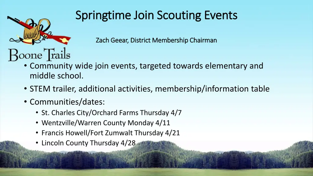 springtime join scouting events springtime join