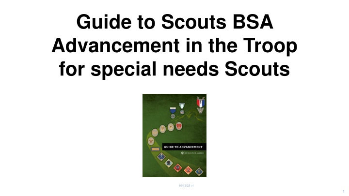 guide to scouts bsa advancement in the troop