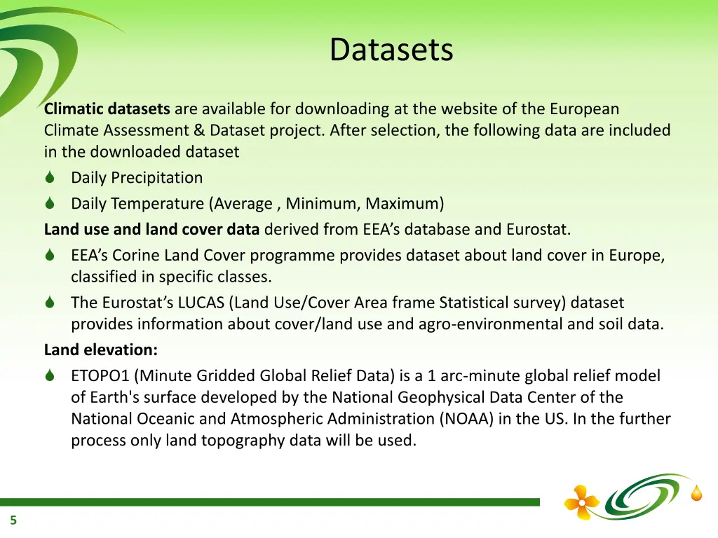 datasets