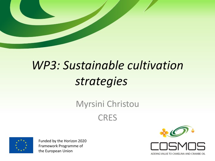 wp3 sustainable cultivation strategies