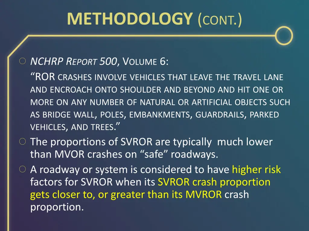 methodology cont