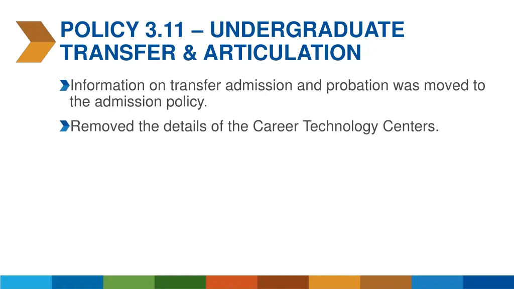 policy 3 11 undergraduate transfer articulation