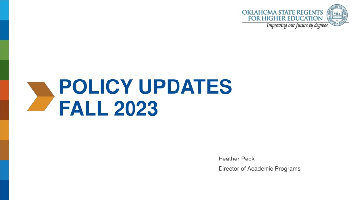 policy updates fall 2023