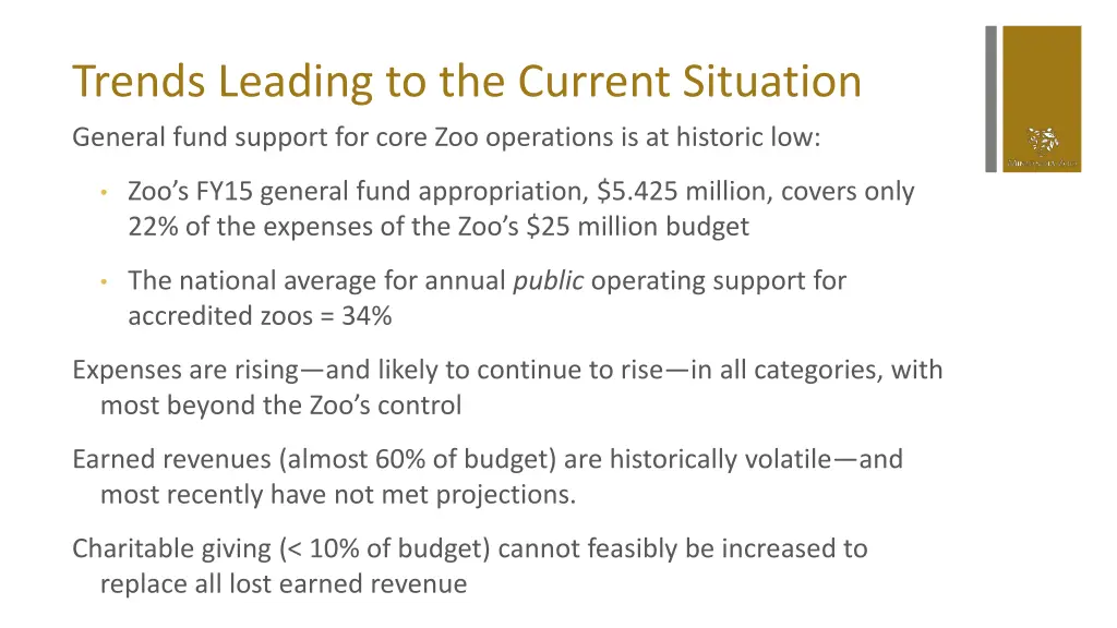 trends leading to the current situation