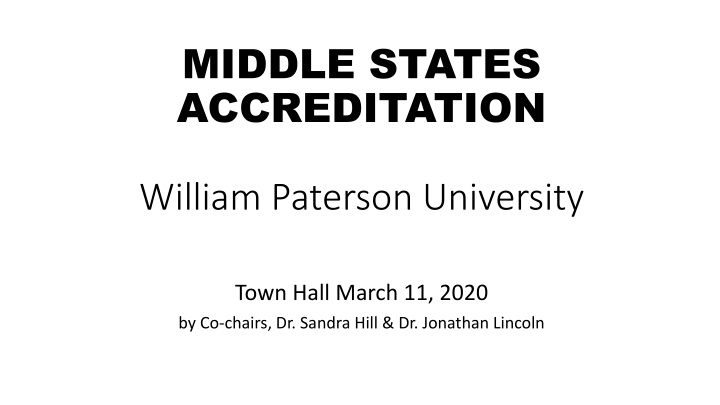 middle states accreditation