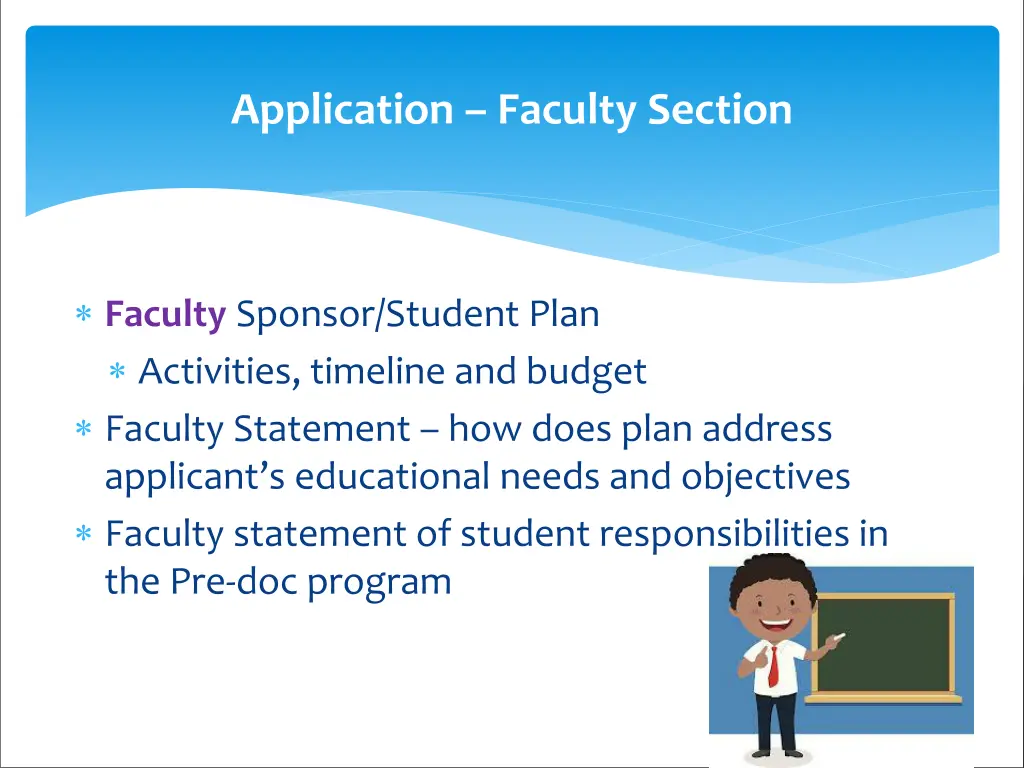 application faculty section 1