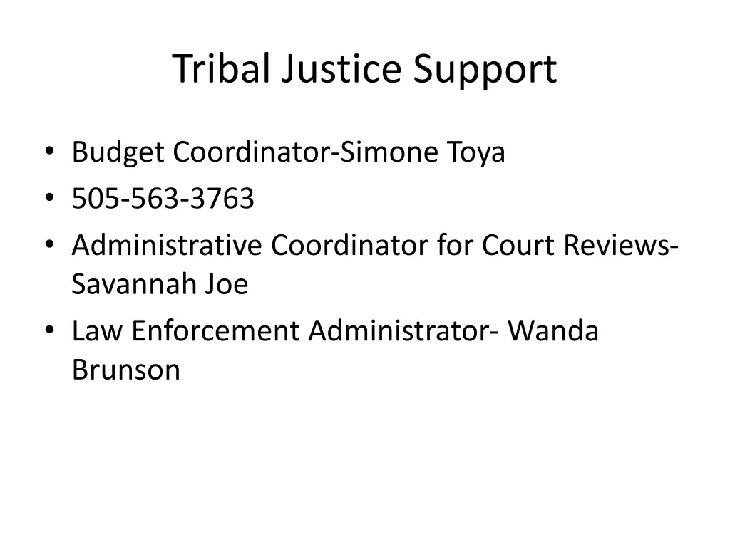 tribal justice support 1