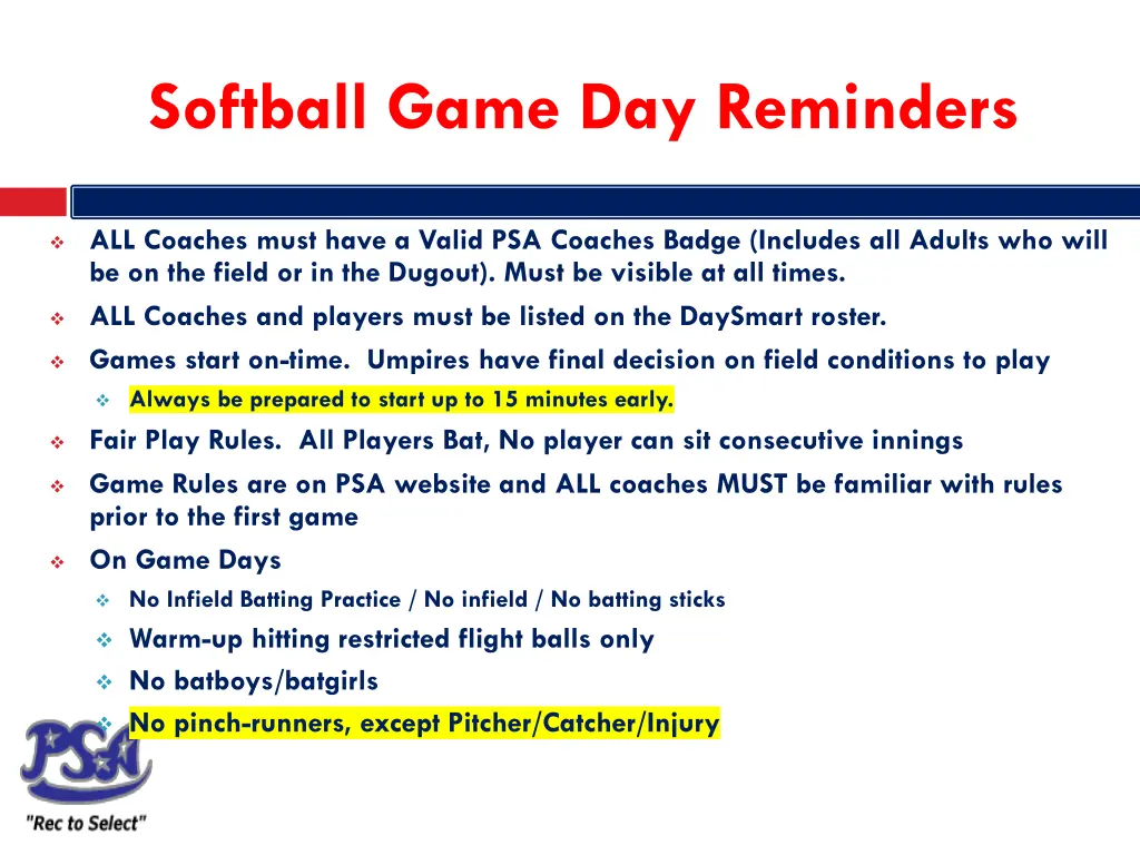 softball game day reminders 2