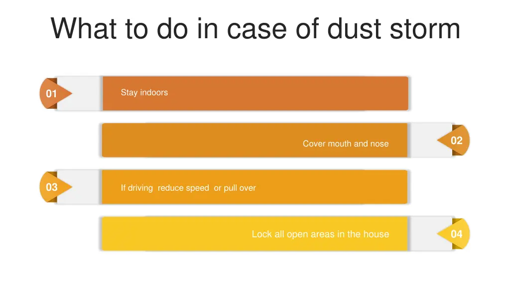 what to do in case of dust storm