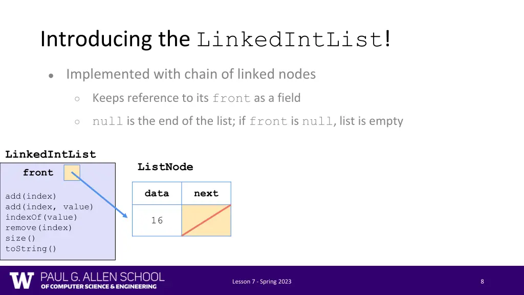 introducing the linkedintlist 5