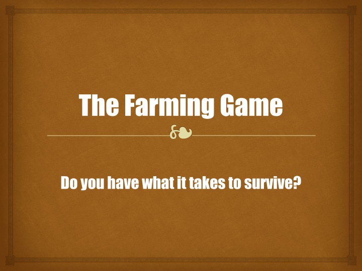 the farming game