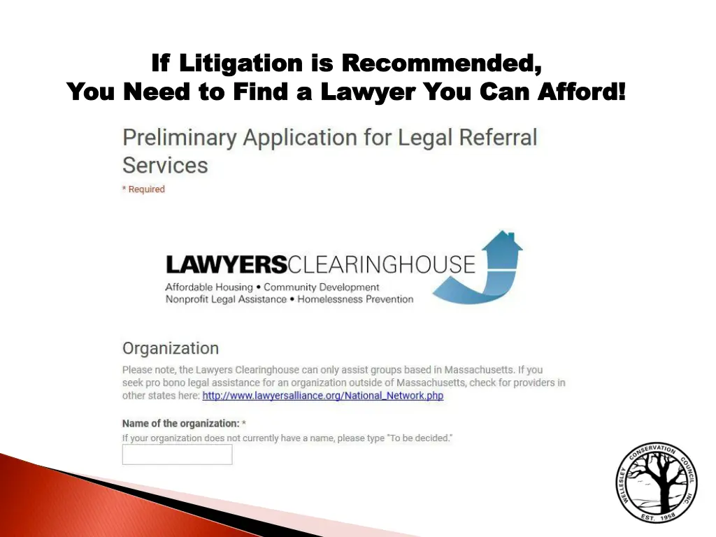 if litigation is recommended if litigation