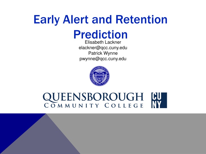 early alert and retention prediction elisabeth