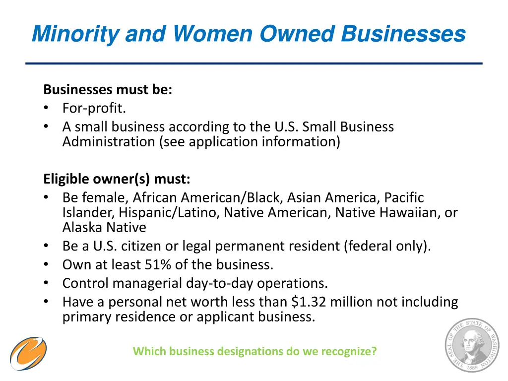 minority and women owned businesses 1