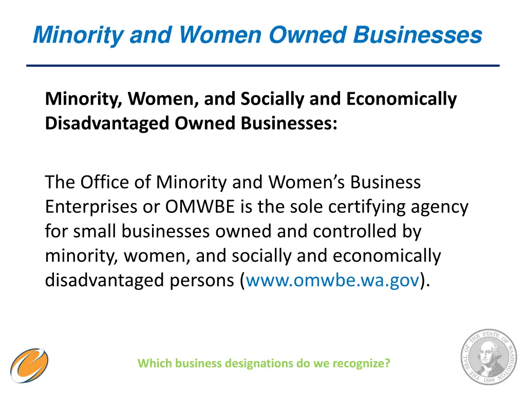 minority and women owned businesses