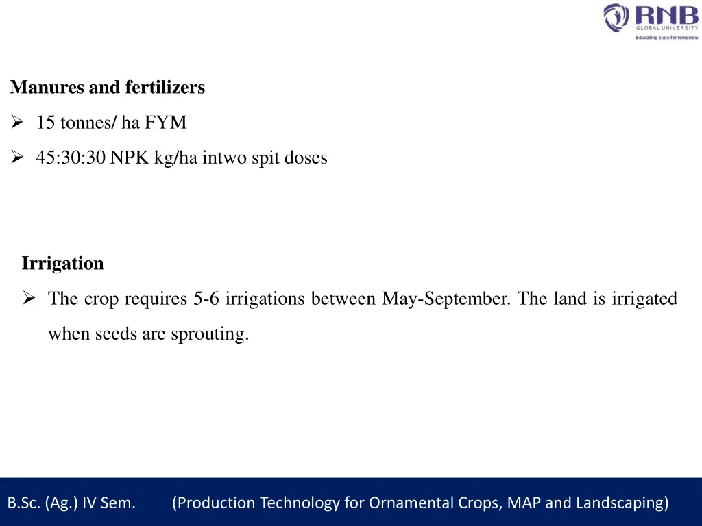 manures and fertilizers