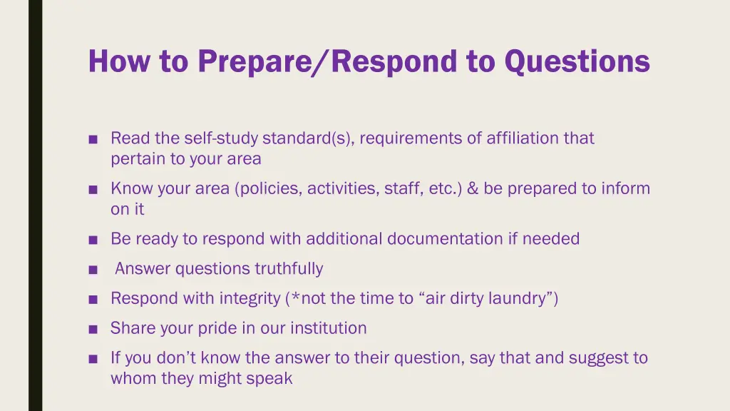 how to prepare respond to questions