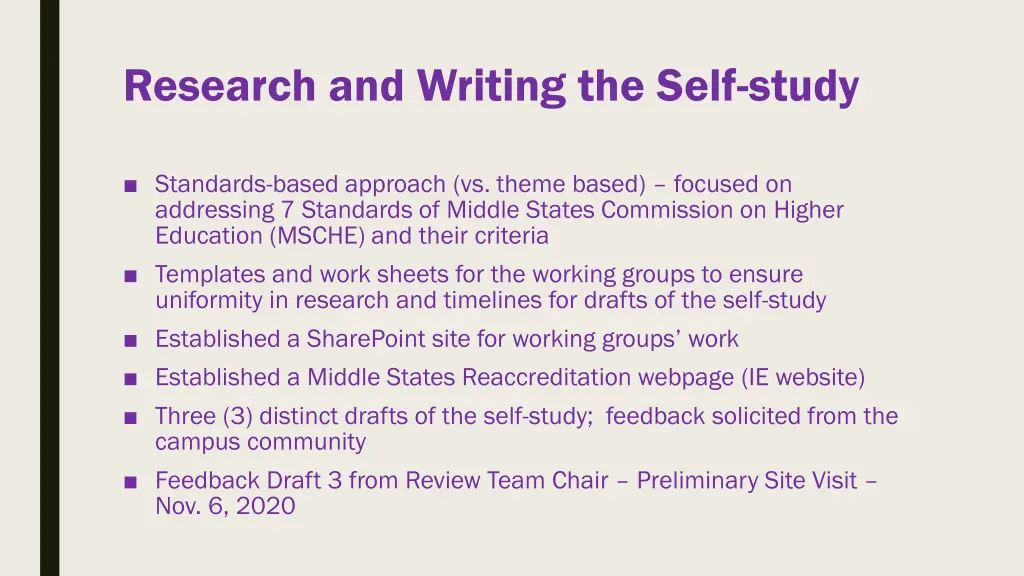 research and writing the self study