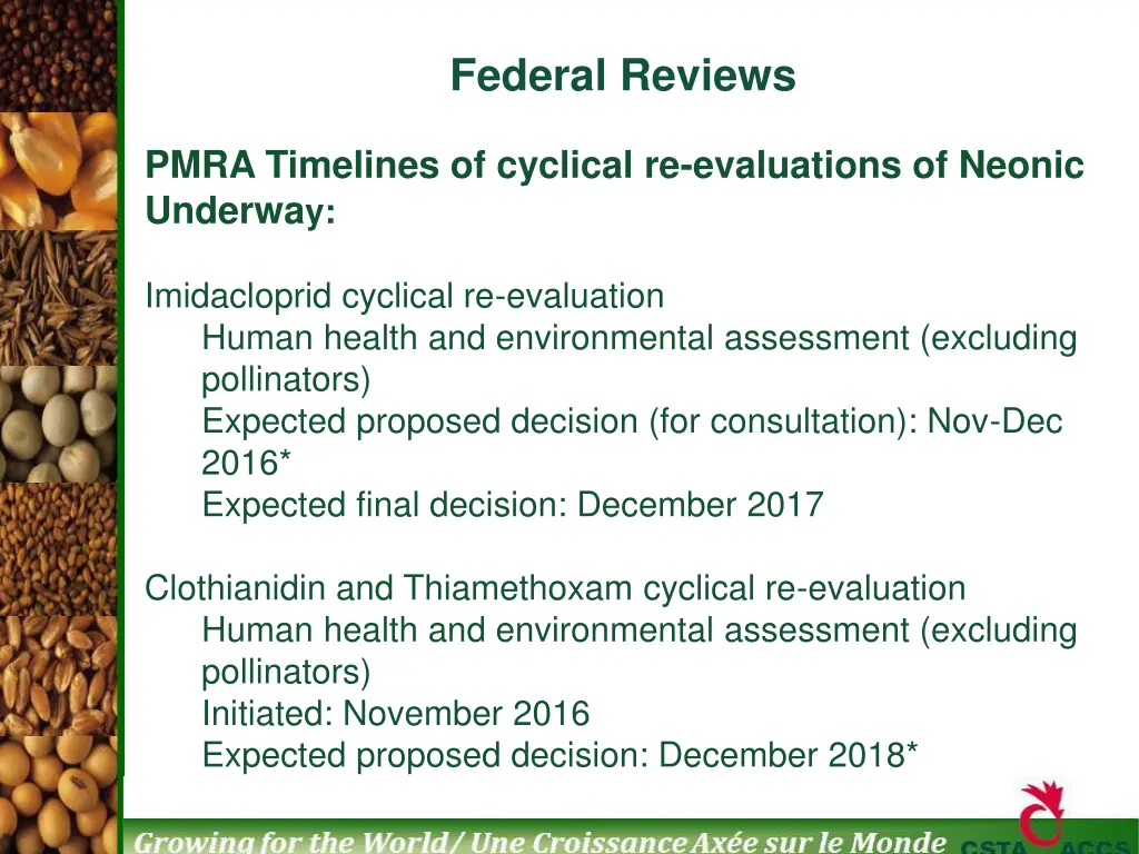 federal reviews