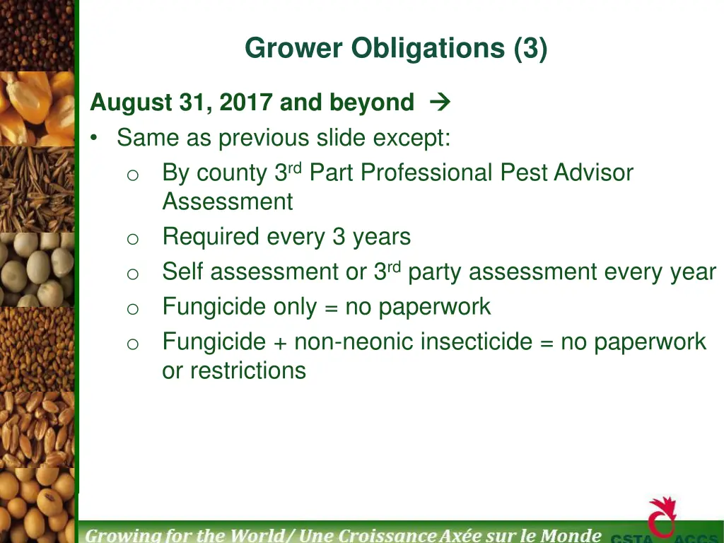 grower obligations 3