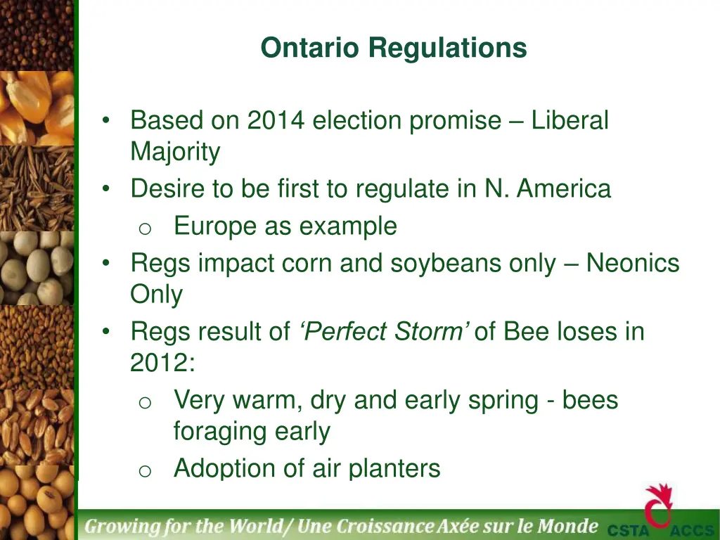 ontario regulations